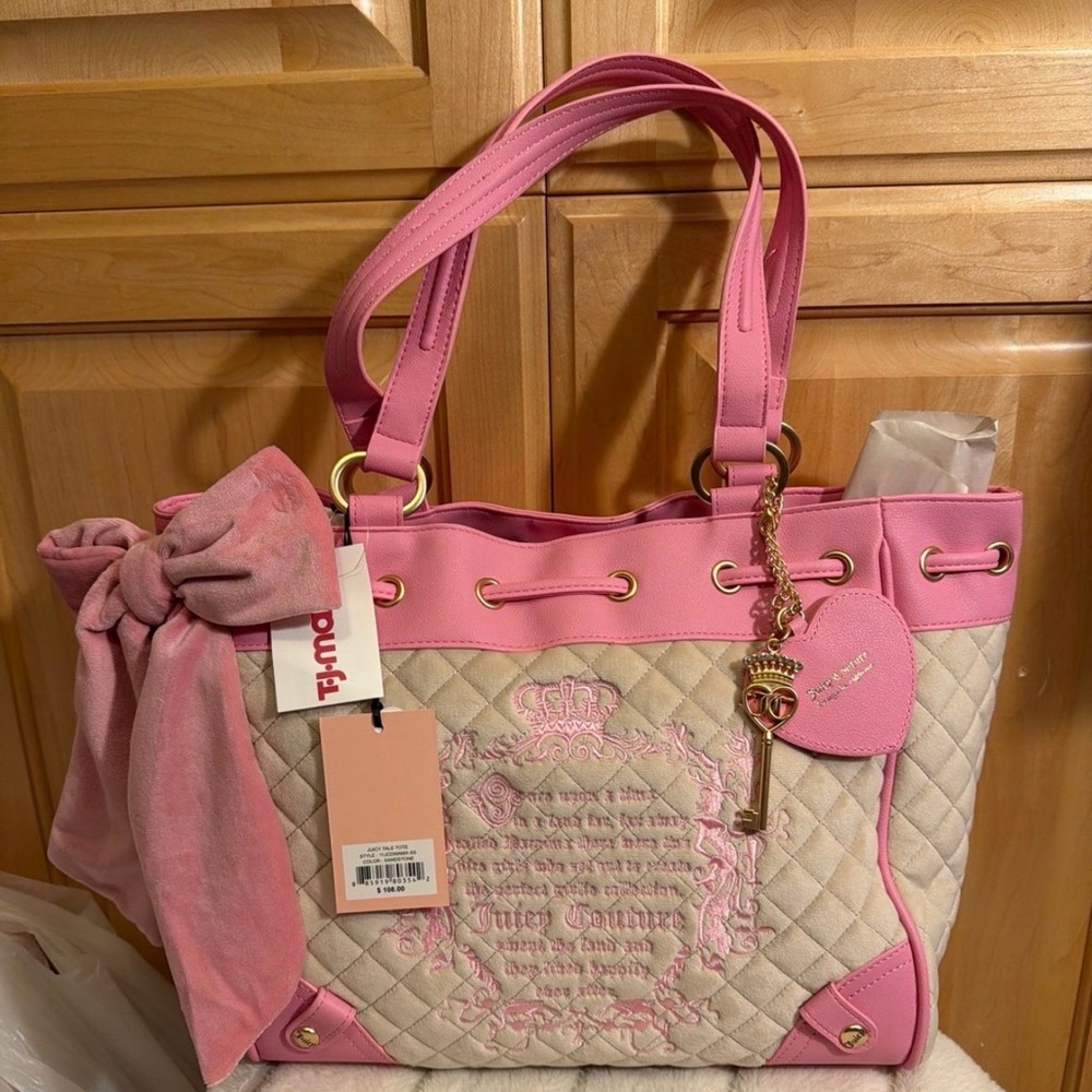 On hold Juicy Couture Juicy Tale Tote with Bow Accent